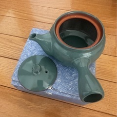 急須　緑　未使用の画像