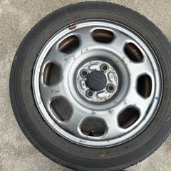 165/60R15 スズキ純正ホイール国産タイヤ4本セットの画像