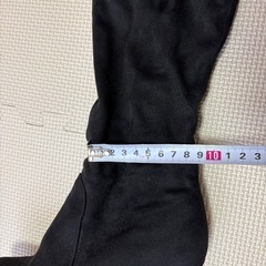 ニーハイブーツブラック23cmヒール14cmの画像