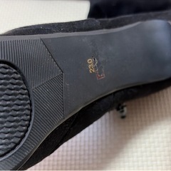 ニーハイブーツブラック23cmヒール14cmの画像