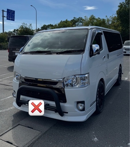 ハイエース 200系　フロント　バンパーガード　グリルガード　標準ボディ 専用　中古