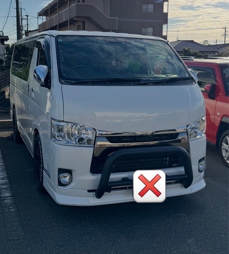 ハイエース 200系　フロント　バンパーガード　グリルガード　標準ボディ 専用　中古