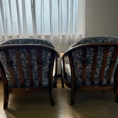 カリモク アームチェア 2脚セット｜昭和クラシック｜応接椅子 の画像