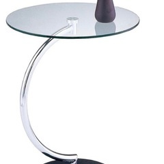 サイドテーブル　ガラス製　LLT-8514の画像