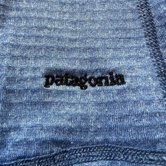 patagonia パタゴニア 長袖トップス ハーフジップ ブルー系　レディースM 難ありの画像