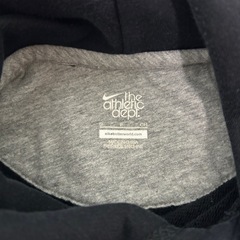 NIKE☆ナイキ☆ベロアロゴ☆ビッグロゴ☆フーディー☆ブラック 黒☆Sの画像