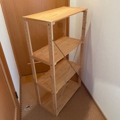 木製4段棚、シェラフの画像