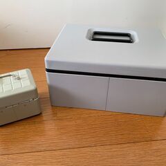 手提げ金庫　大小セット　鍵無しの画像