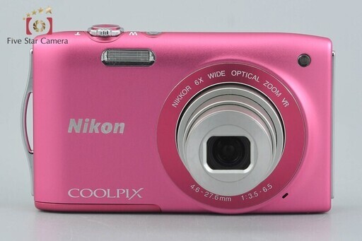 【中古】Nikon ニコン COOLPIX S3300 ストロベリーピンク コンパクトデジタルカメラ
