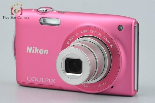 【中古】Nikon ニコン COOLPIX S3300 ストロベリーピンク コンパクトデジタルカメラ