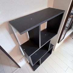 シンプルラック　棚　ブラック　ホワイトの画像