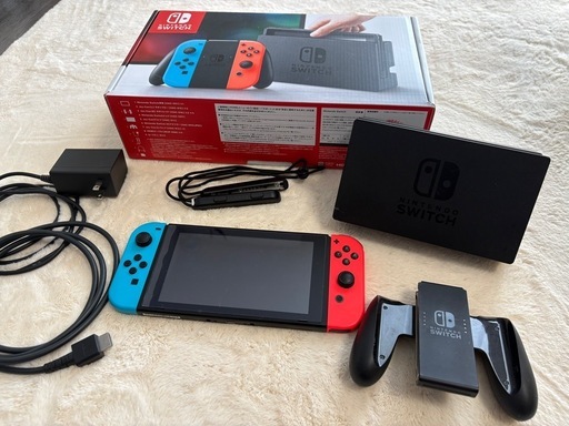 【美品・動作良好】Nintendo Switch 本体セット動作確認済み・付属品完備