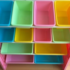 おもちゃ収納ラック / 
トイラック パステルカラー（お片付け・知育）の画像