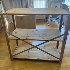 無印良品　パイン材シェルフ　の画像