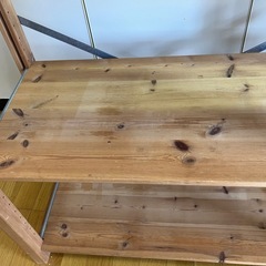 無印良品　パイン材シェルフ　の画像