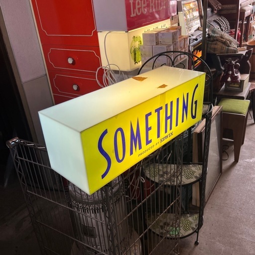 BLUEWAY / SOMETHINGジーンズ看板行燈