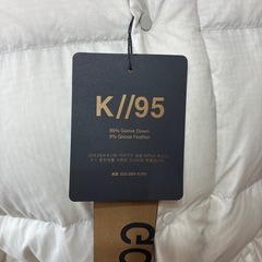 K2   GOLDEN K95 ダウンジャケット タグ付きの画像
