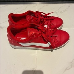 vans 26.5 レザー仕様 スニーカーの画像