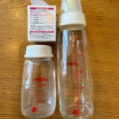 Pigeon哺乳瓶2本と乳首S丸穴新品セットの画像