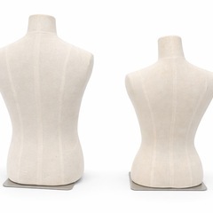 【汚れあり】布張りトルソー5体（単品可）女性3・男性2 引き取り限定の画像