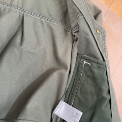 女児　カーキジャケット　上下　B-25　ZARA 未使用　秋春コーデ　120-130 の画像