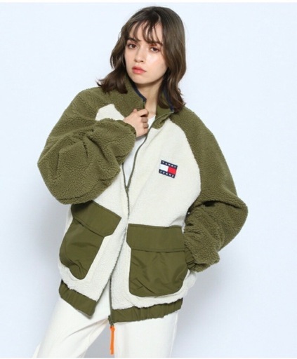  JEANSトミージーンズ　リバーシブル ボアジャケット　ユニセックス