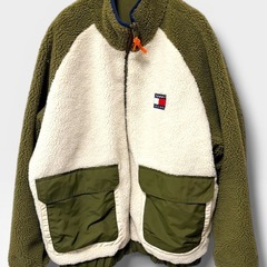 TOMMY JEANSトミージーンズ　リバーシブル ボアジャケット　ユニセックスの画像