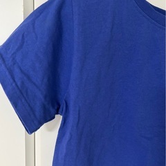 ショート丈　ブルーTシャツの画像
