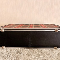 echo  トランクケース タータンチェック 昭和レトロの画像