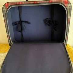 echo  トランクケース タータンチェック 昭和レトロの画像