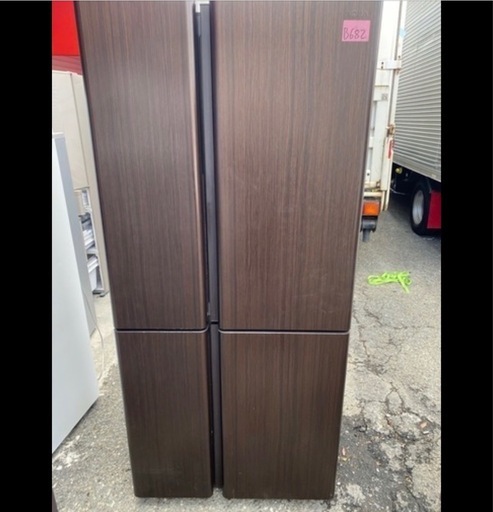 NO B682?福岡市内配送設置無料✨?AQR-TZ51H-T 冷蔵庫 TZシリーズ ダークウッドブラウン [512L /4ドア /左