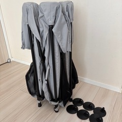 日本育児ポータブルベビーサークル/折りたたみ/収納袋付の画像