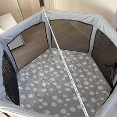日本育児ポータブルベビーサークル/折りたたみ/収納袋付の画像