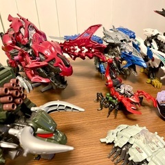 ジャンク、ゾイドゼロ玩具11体＋追加パーツの画像
