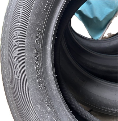 未使用保管品BRIDGESTONEブリヂストンALENZA100 225/60R17 99Hタイヤ4本セット