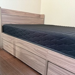 【販売終了】セミダブルベット、マットレス　現金可　の画像