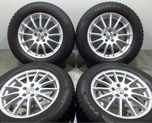 ボルボ　ジャガー　ランドローバー　Weds IRVINE F01 17インチ7J+45 PCD108-5穴 TOYO Winter TRANPATH TX 225/65R17 2022年後半 スタッドレス