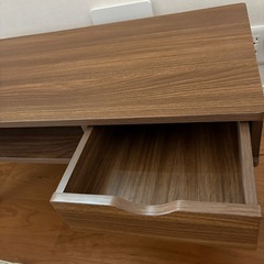 引き出し付きローテーブル・テレビ台（幅80cm）
の画像