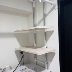 突っ張りランドリーラック　ニトリの画像