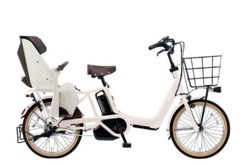 【取引中】ギュット・アニーズ・DX「BE-ELAD034」20インチ 3人乗り対応 電動自転車 -23  ホワイトグレー
