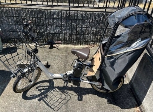 【取引中】ギュット・アニーズ・DX「BE-ELAD034」20インチ 3人乗り対応 電動自転車 -23  ホワイトグレー