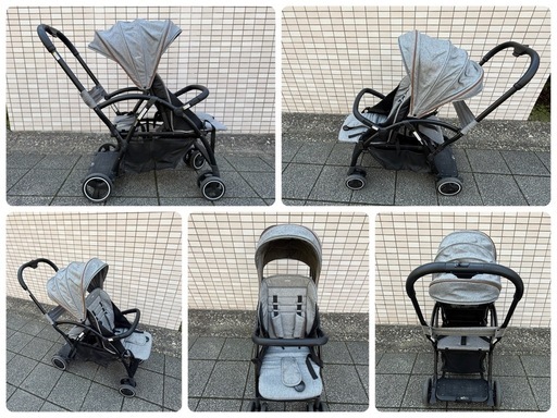 【取引停止中】二人乗りベビーカー　カトージ　2-Seater※非純正補助シート・レインカバーセット