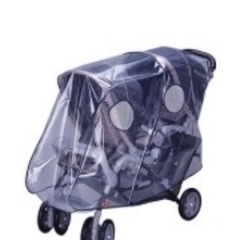 二人乗りベビーカー　カトージ　2-Seater※非純正補助シート・レインカバーセットの画像