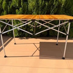 コールマン(Coleman) テーブル ナチュラルウッドロールテーブルの画像