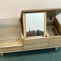 美品　ローテーブル　ドレッサー　脚付　家具　インテリア　ナチュラルの画像