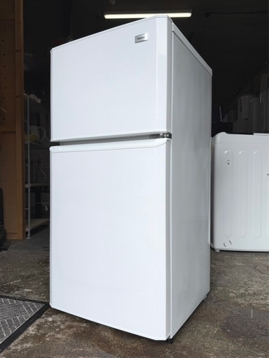 札幌市内配送可 16年製 Haier ハイアール 106L 2ドア冷蔵庫 JR-N106K ホワイト 右開き