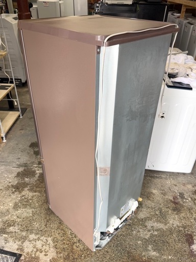札幌市内配送可 17年製 Panasonic パナソニック 168L 2ドア冷蔵庫 NR-B17AW-T マホガニーブラウン 右開き