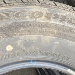 BRIDGESTONE 195/80R15 24年製　夏タイヤ　　の画像