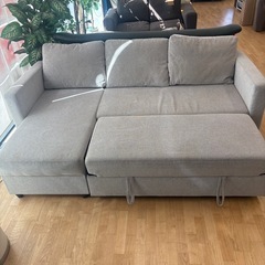 N1323★収納付きカウチソファベッド★ソファベッド★ソファ★幅2100mmの画像