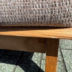 無垢材ソファの画像